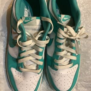 Nike Aqua and White Athletic Shoes